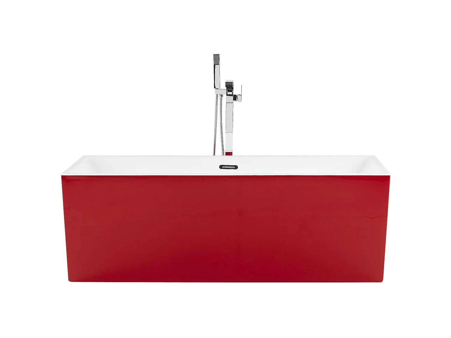 Freistehende Badwanne RIOS 170 x 80 cm Rot