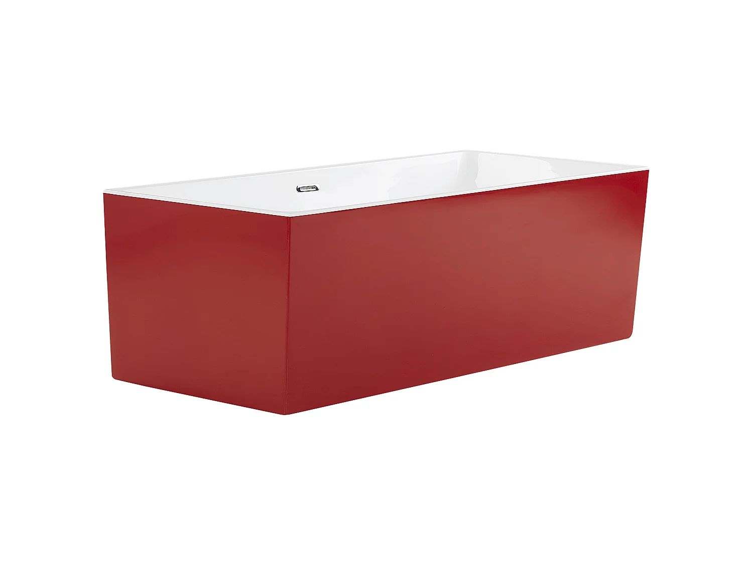 Freistehende Badwanne RIOS 170 x 80 cm Rot
