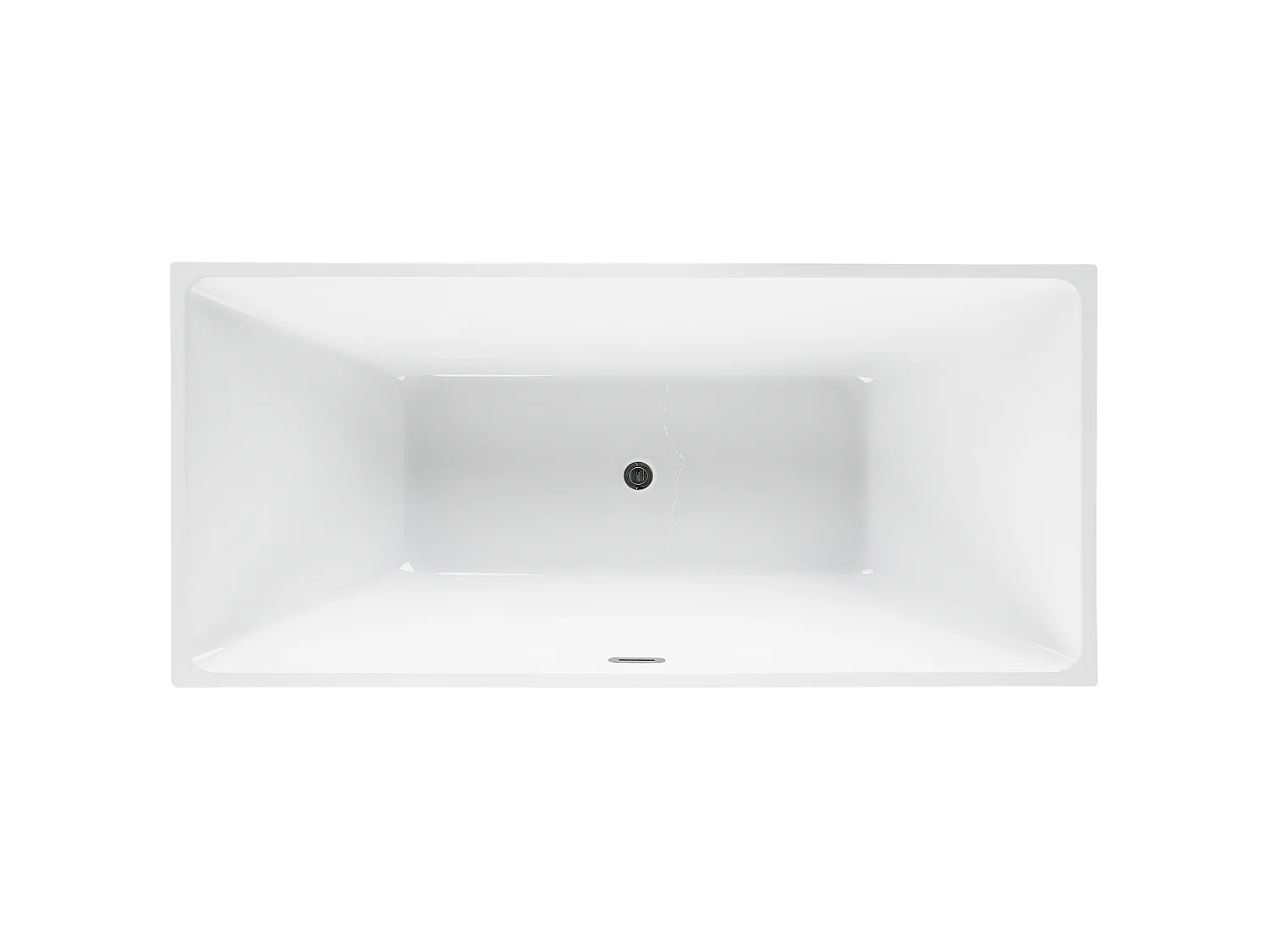 Freistehende Badwanne RIOS 170 x 80 cm Rot