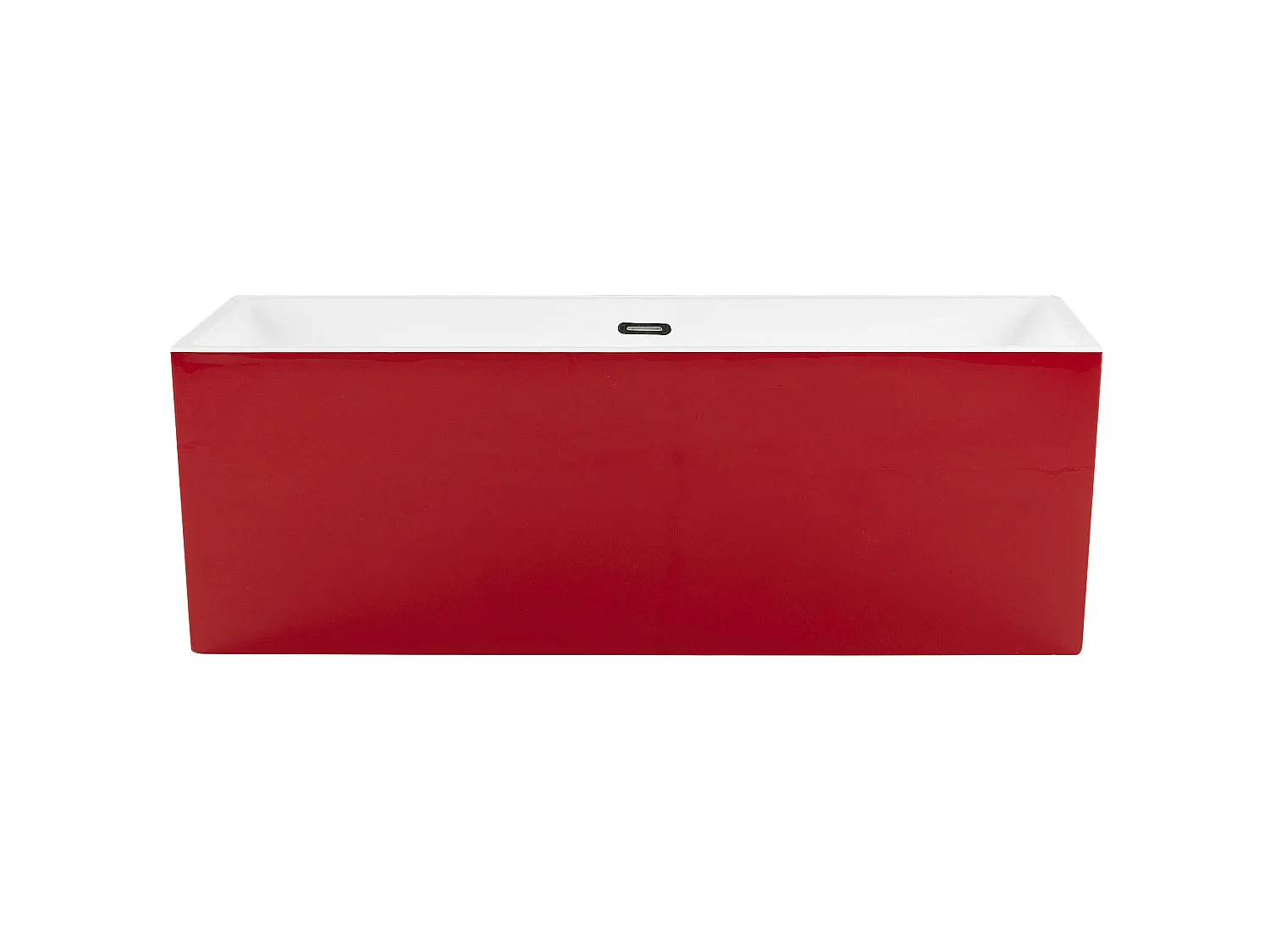 Freistehende Badwanne RIOS 170 x 80 cm Rot