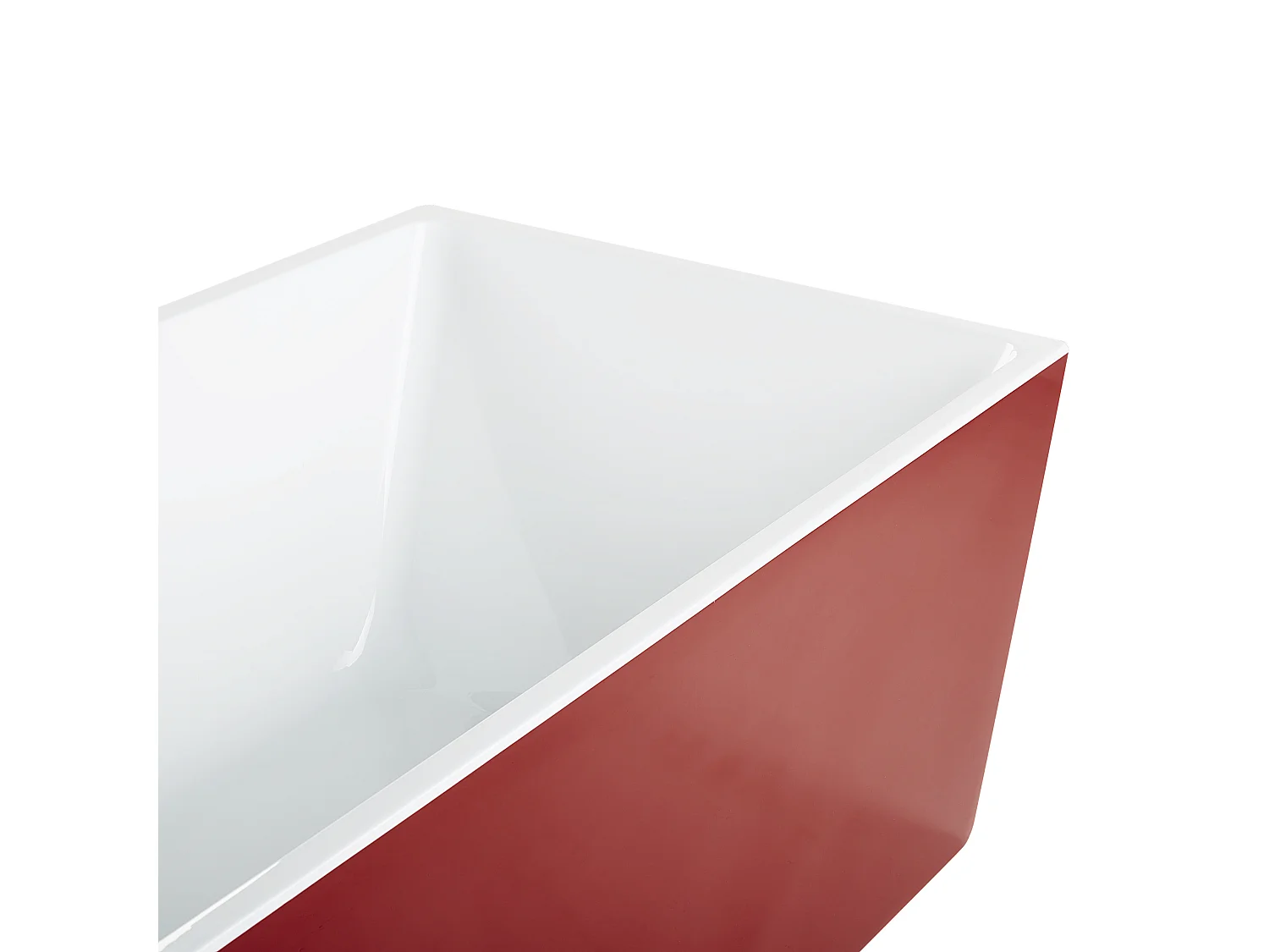Freistehende Badwanne RIOS 170 x 80 cm Rot