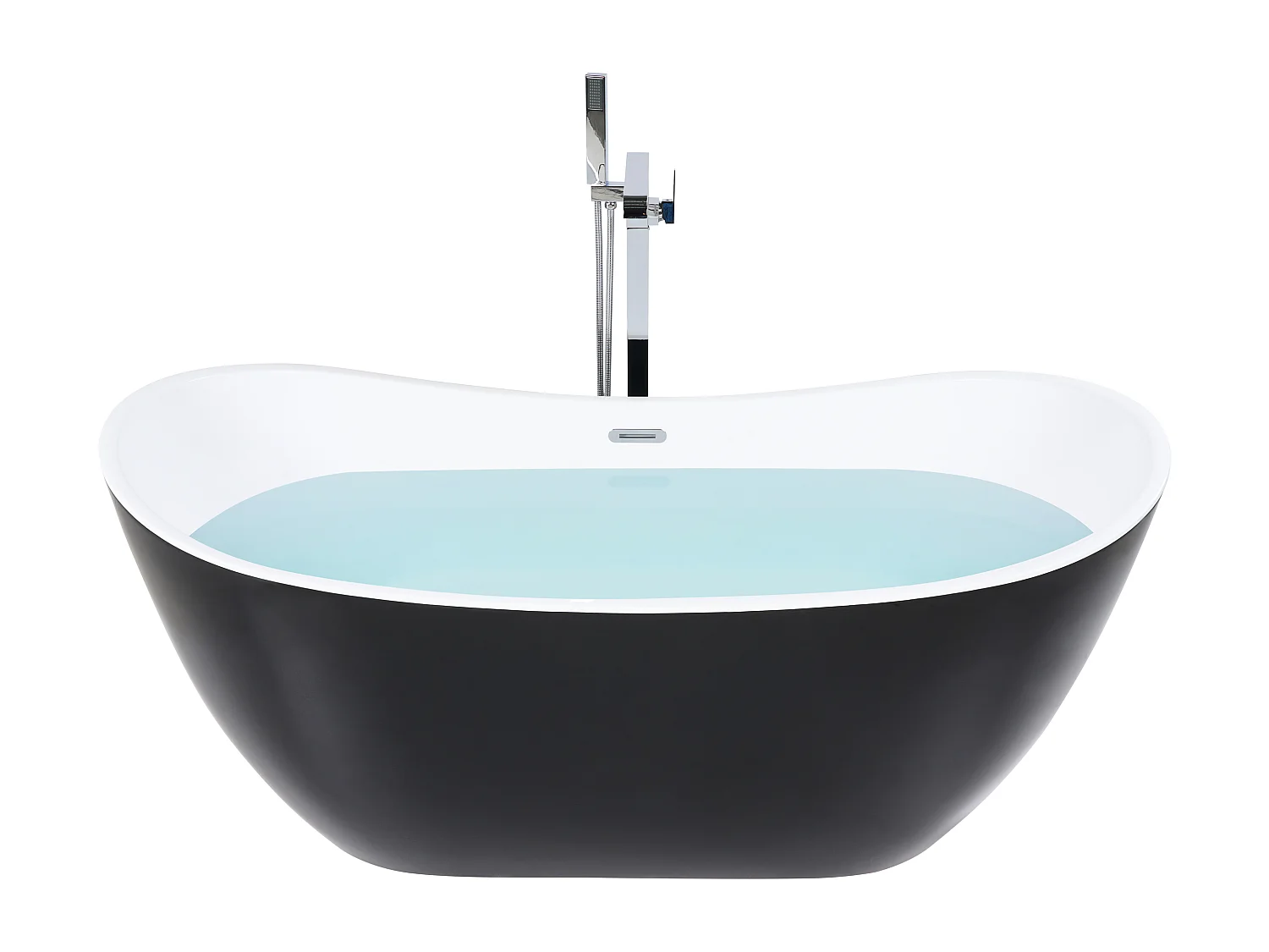 Banheira autónoma ANTIGUA 1700 x 770 mm Preto