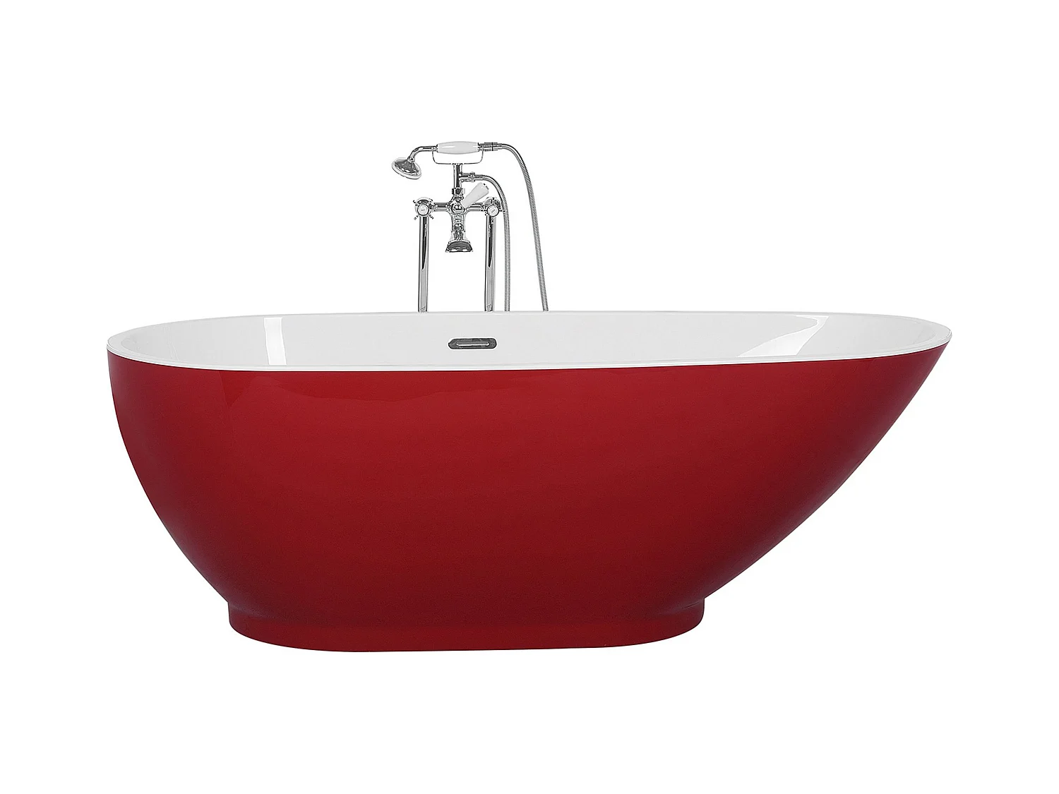 Vrijstaand bad GUIANA 173 x 82 cm Rood