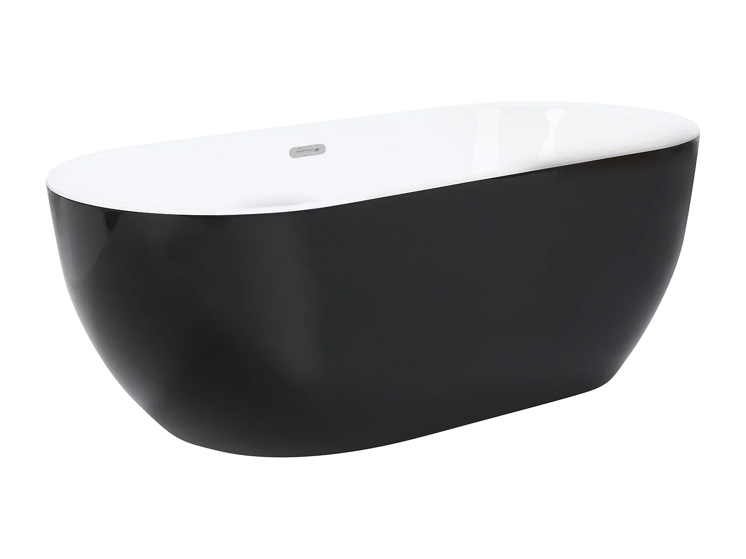 Banheira autónoma NEVIS 1700 x 800 mm Preto