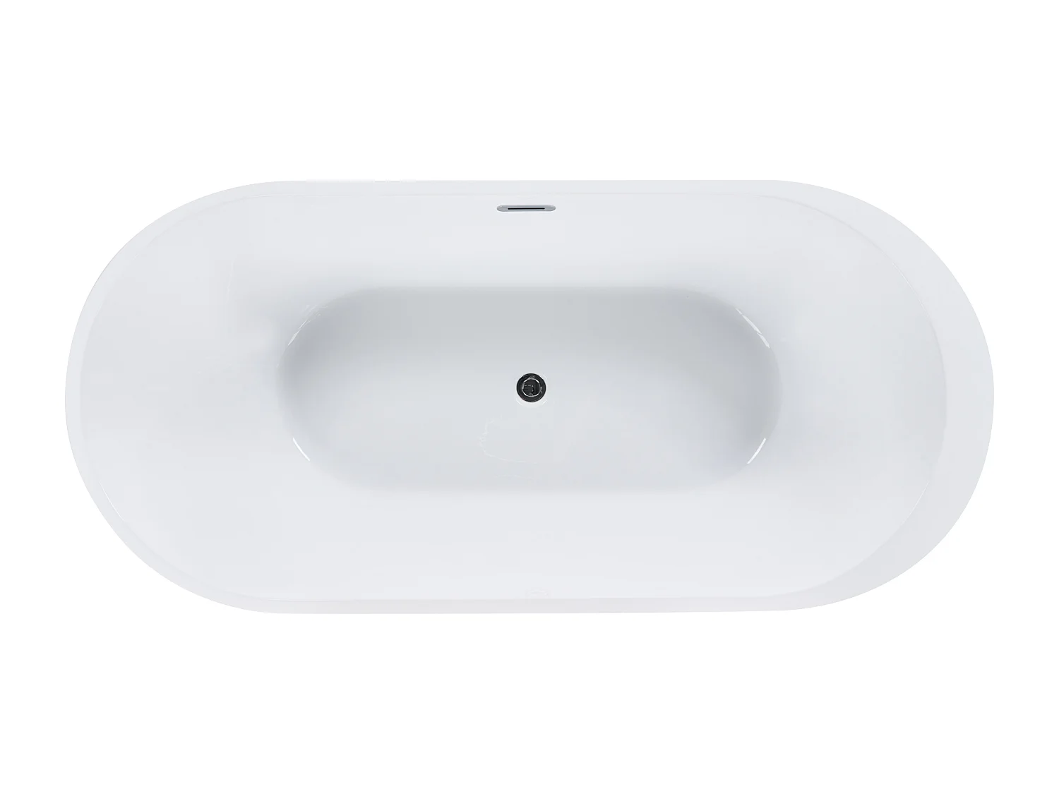 Banheira autónoma NEVIS 1700 x 800 mm Preto