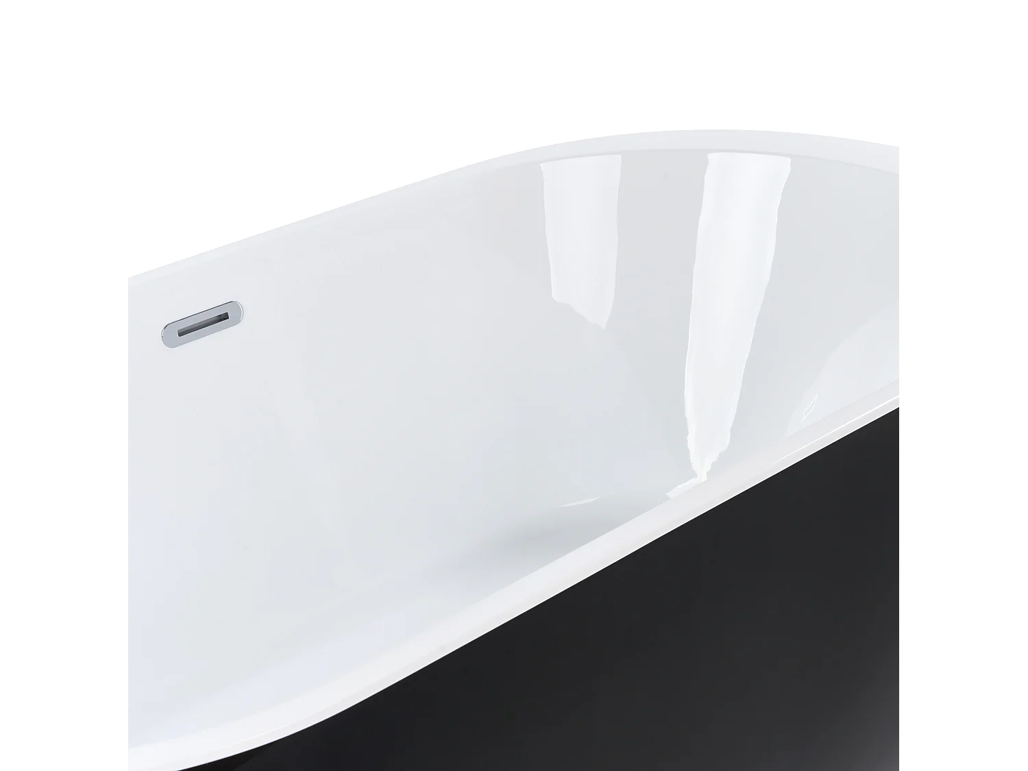 Banheira autónoma NEVIS 1700 x 800 mm Preto