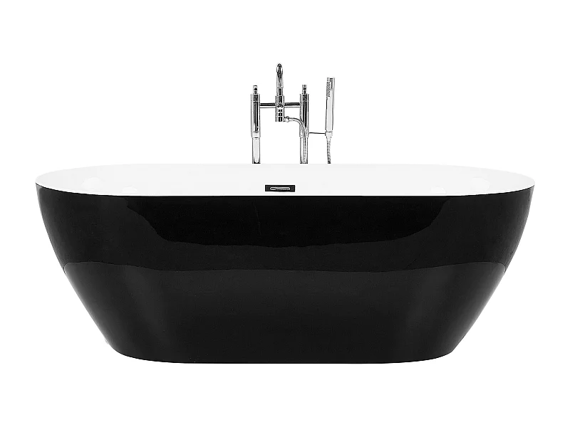 Vasca da bagno freestanding CARRERA 160 x 75 cm Nero