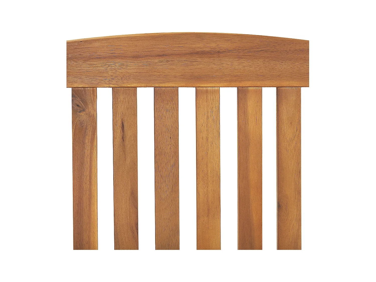 Lot de 2 chaises de jardin avec coussins JAVA Acacia Rouge foncé