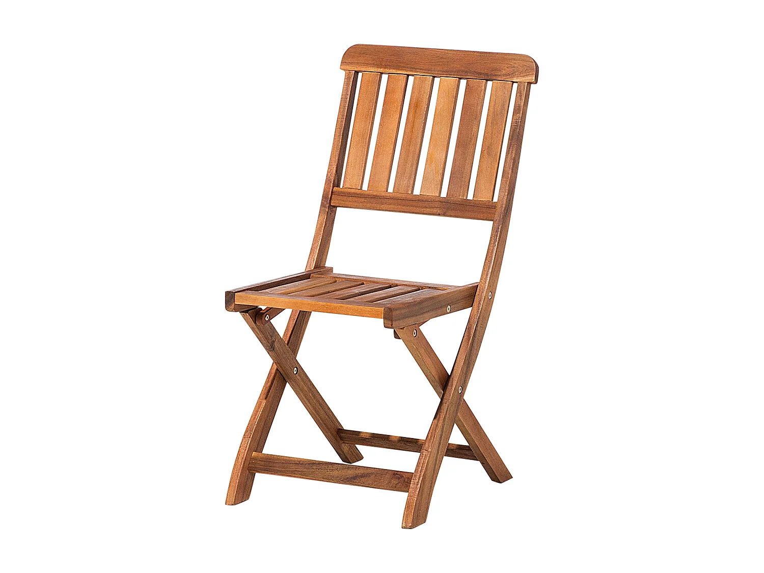 Gartenstuhl 2er Set Akazienholz dunkelbraun klappbar Auflagen grau Cento