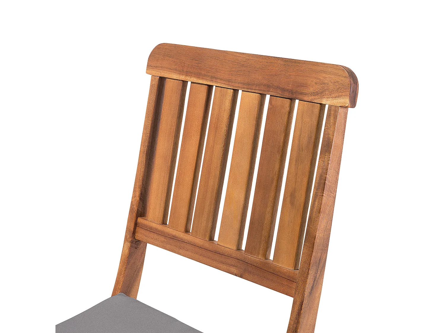 Conjunto de 2 sillas de jardín con cojines CENTO Madera de acacia Marrón