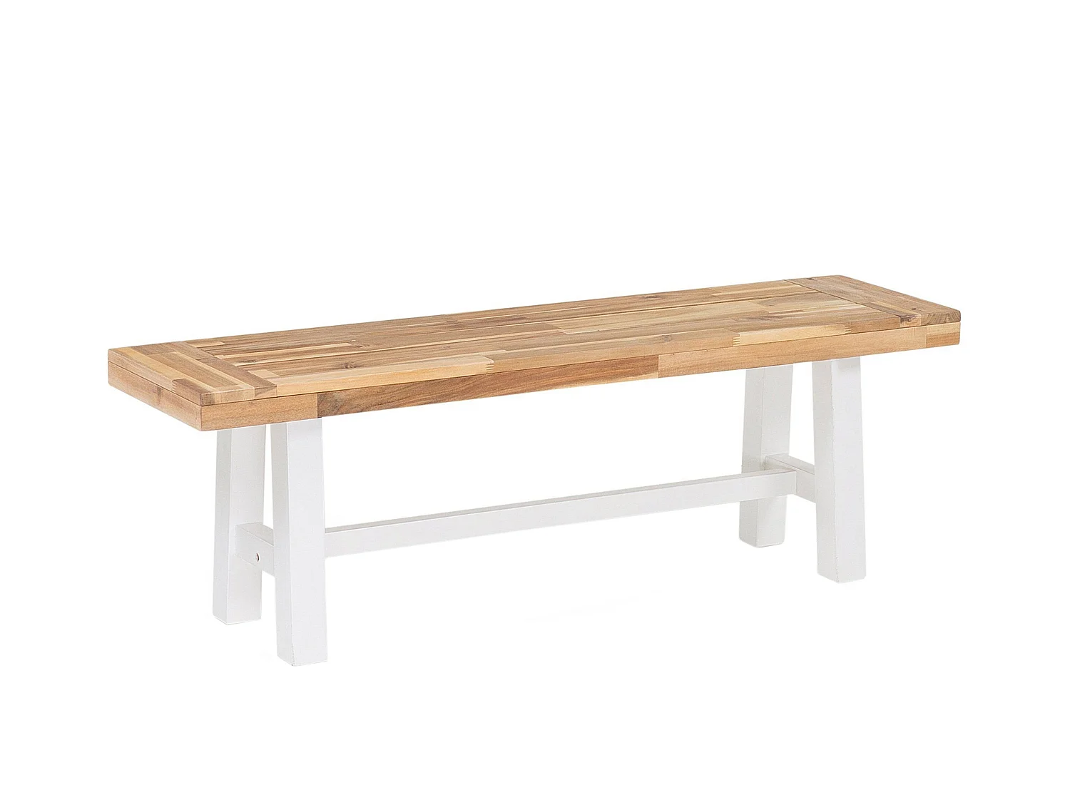 Banc de jardin SCANIA 140 cm Acacia Blanc