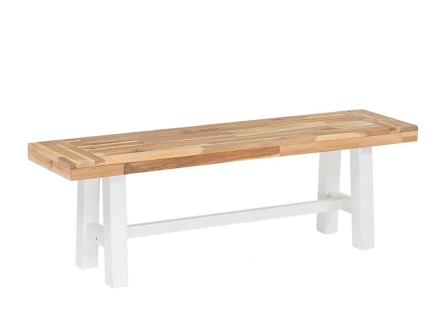 Banc de jardin SCANIA 140 cm Acacia Blanc