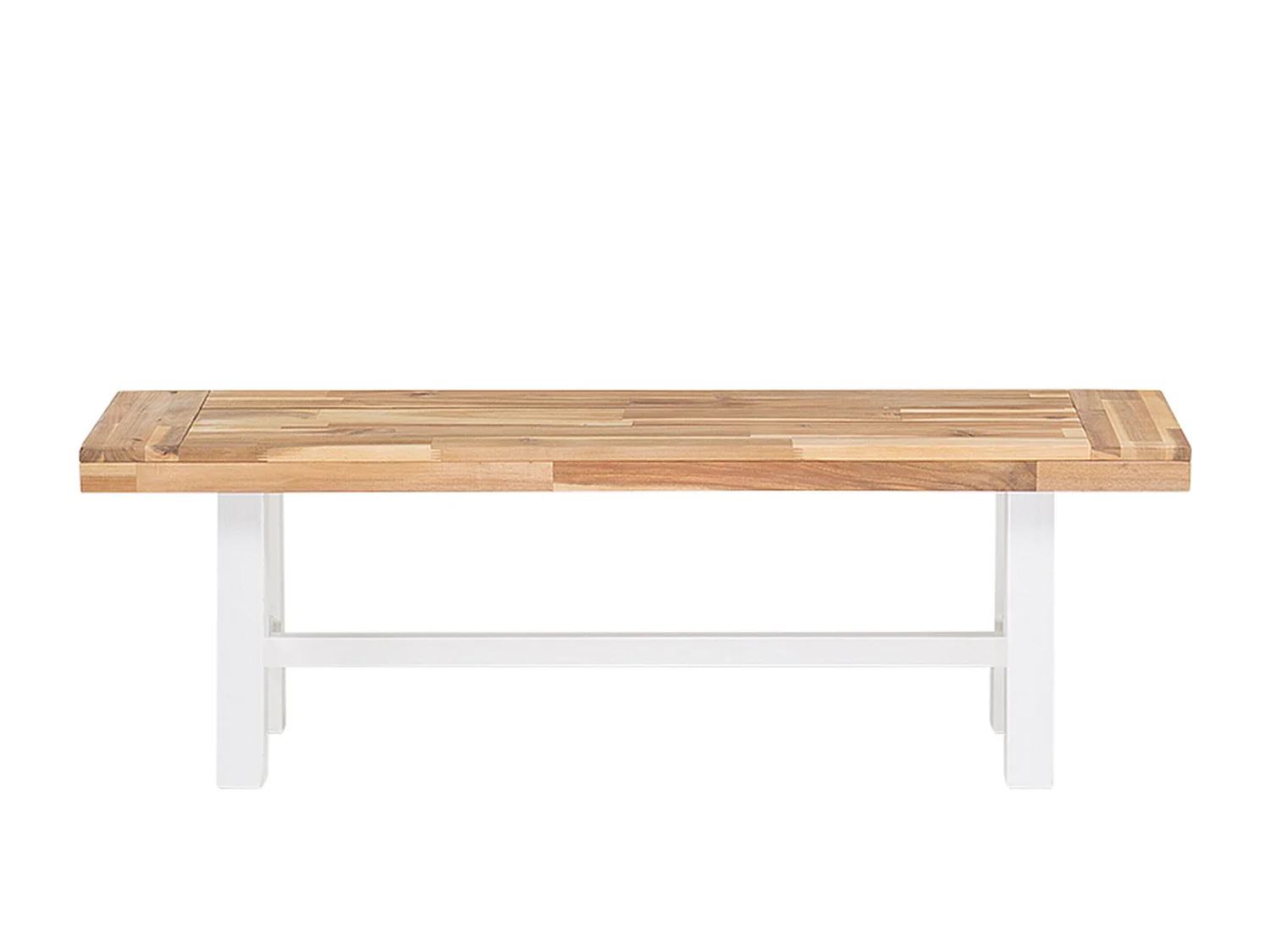 Banc de jardin SCANIA 140 cm Acacia Blanc