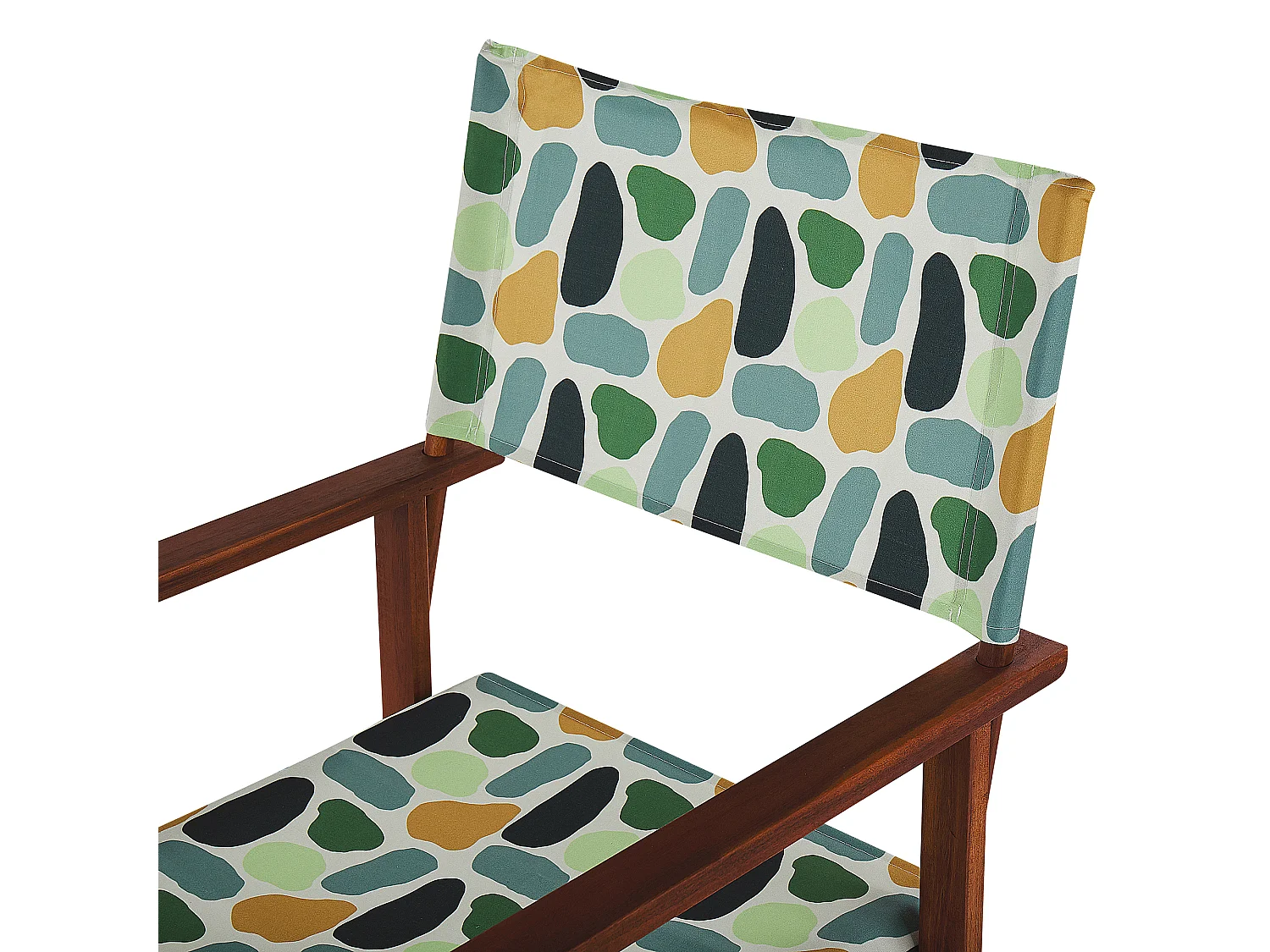 Lot de 2 chaises de jardin CINE Acacia Multicolore
