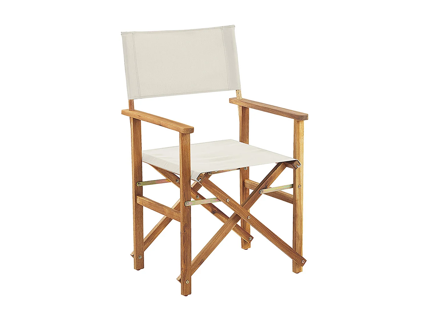 Set van 2 tuinstoelen CINE Hout Gebroken wit