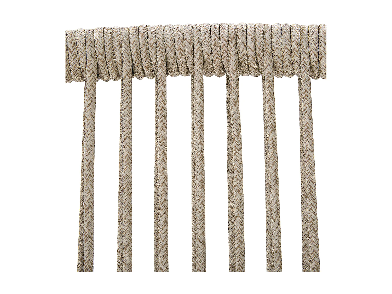 Lot de 2 chaises de jardin avec coussins OLBIA Blanc cassé