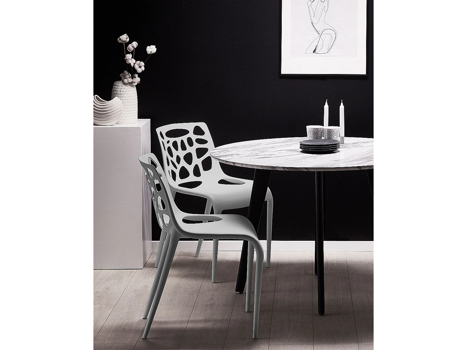 Esszimmerstuhl MORGAN Hellgrau