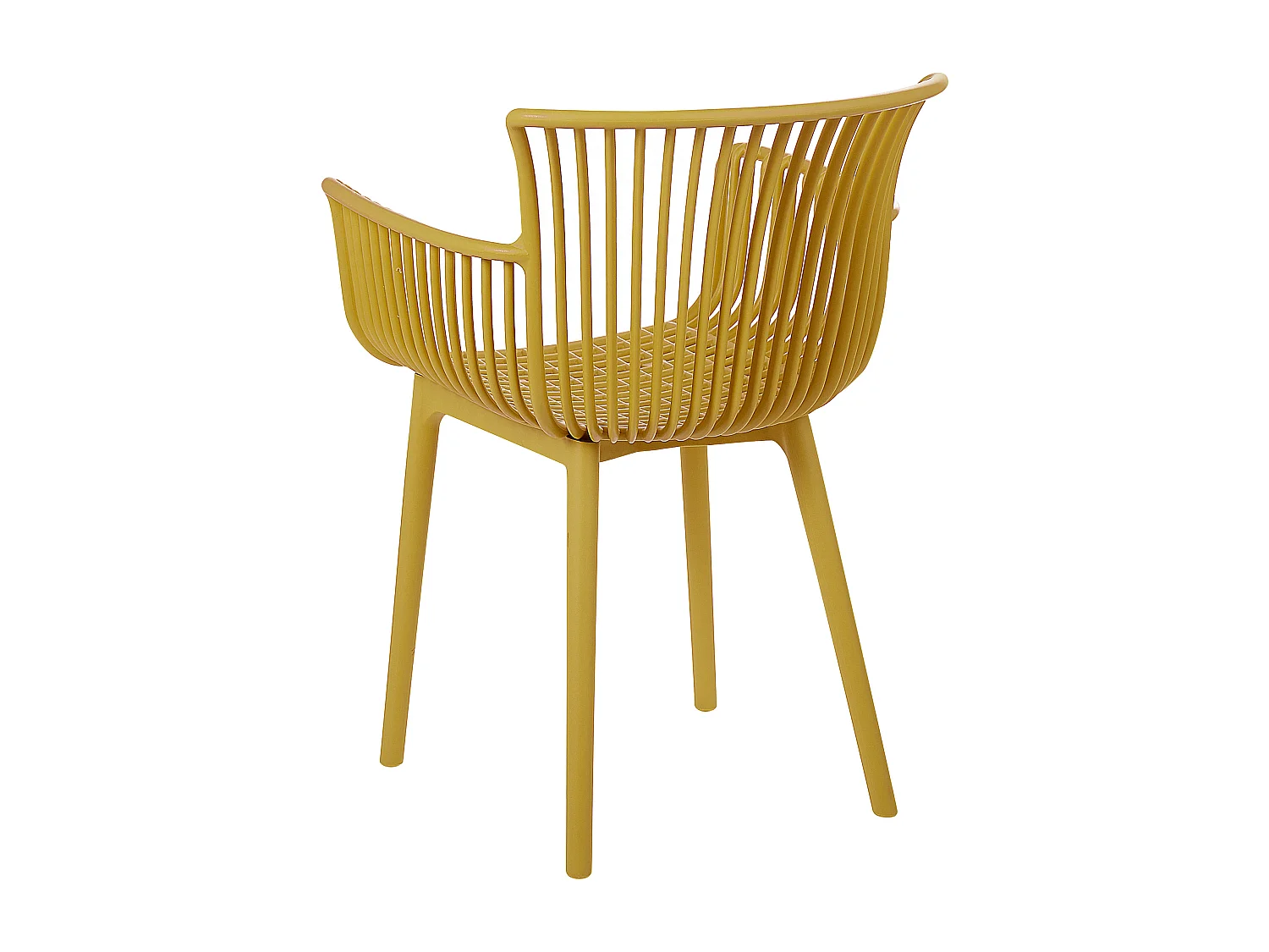 Lot de 4 chaises de jardin PESARO Jaune