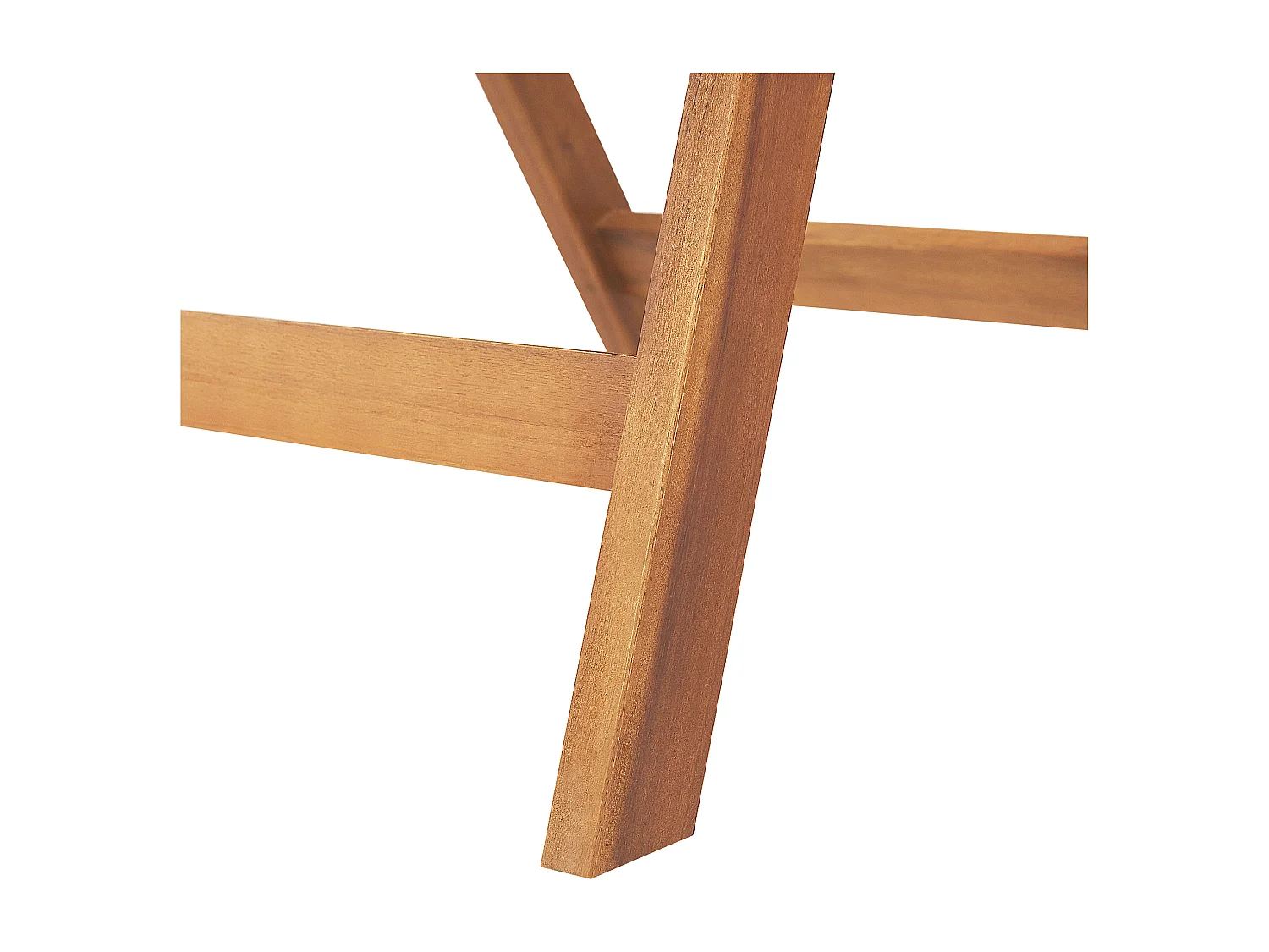 Conjunto de 6 sillas de jardín con cojines JAVA Madera de acacia Azul