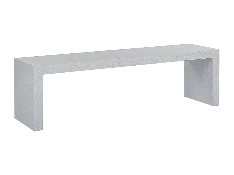 Banc de jardin TARANTO 150 cm Béton Blanc