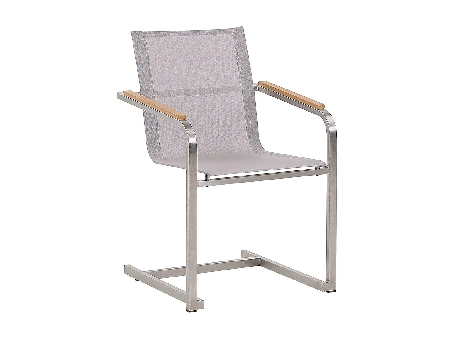 Lot de 2 chaises de jardin COSOLETO Acier inox Beige