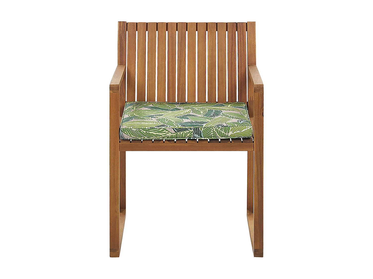 Set van 8 stoelen met zitkussen SASSARI Acaciahout Groen