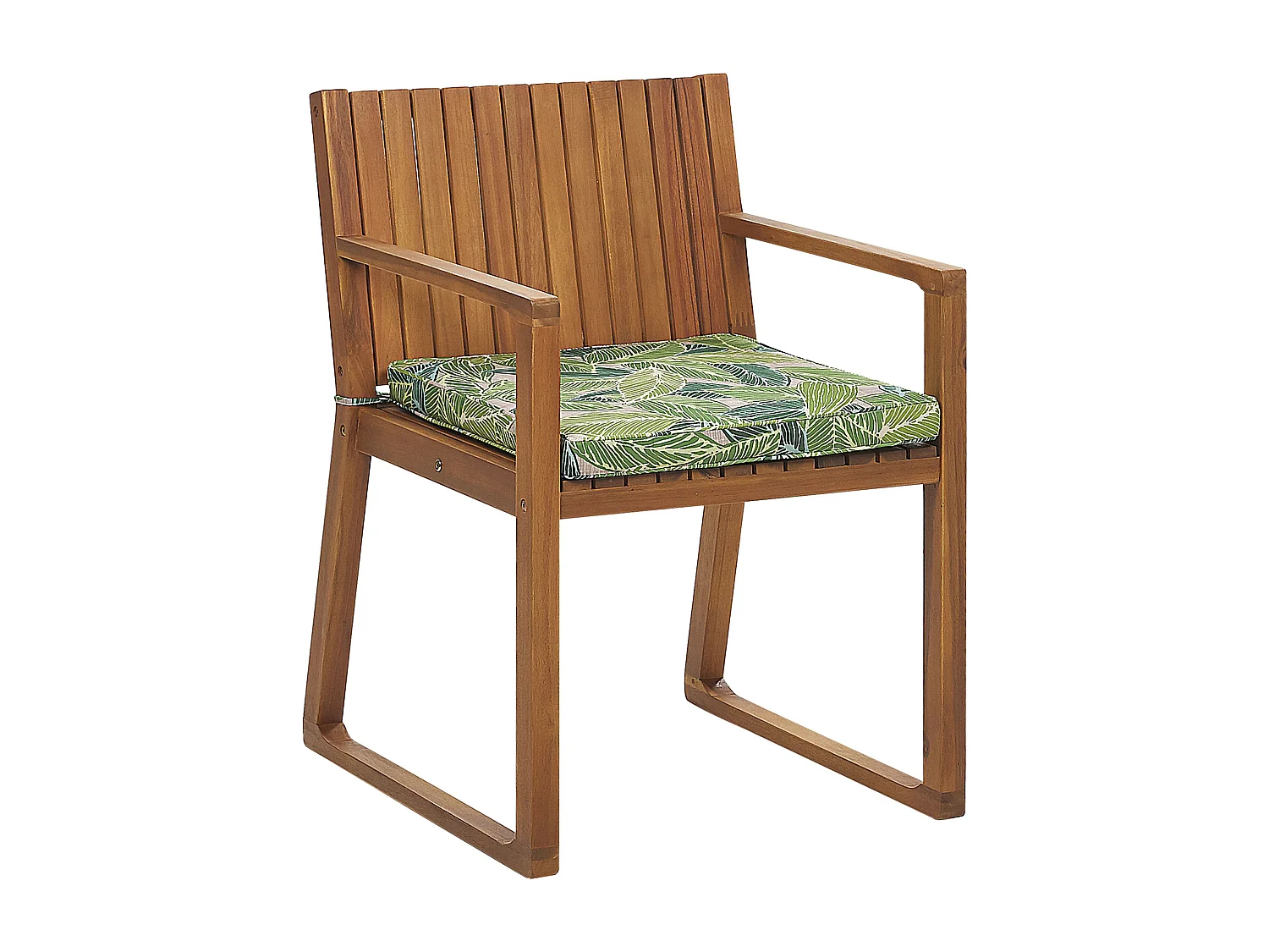 Set van 8 stoelen met zitkussen SASSARI Acaciahout Groen