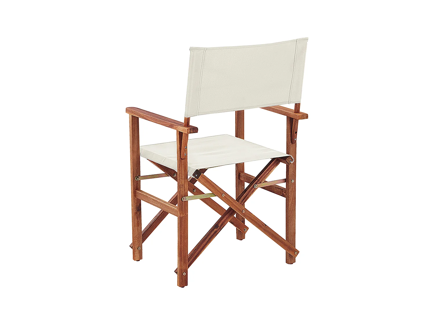 Gartenstuhl 2er Set CINE Akazienholz Cremeweiss