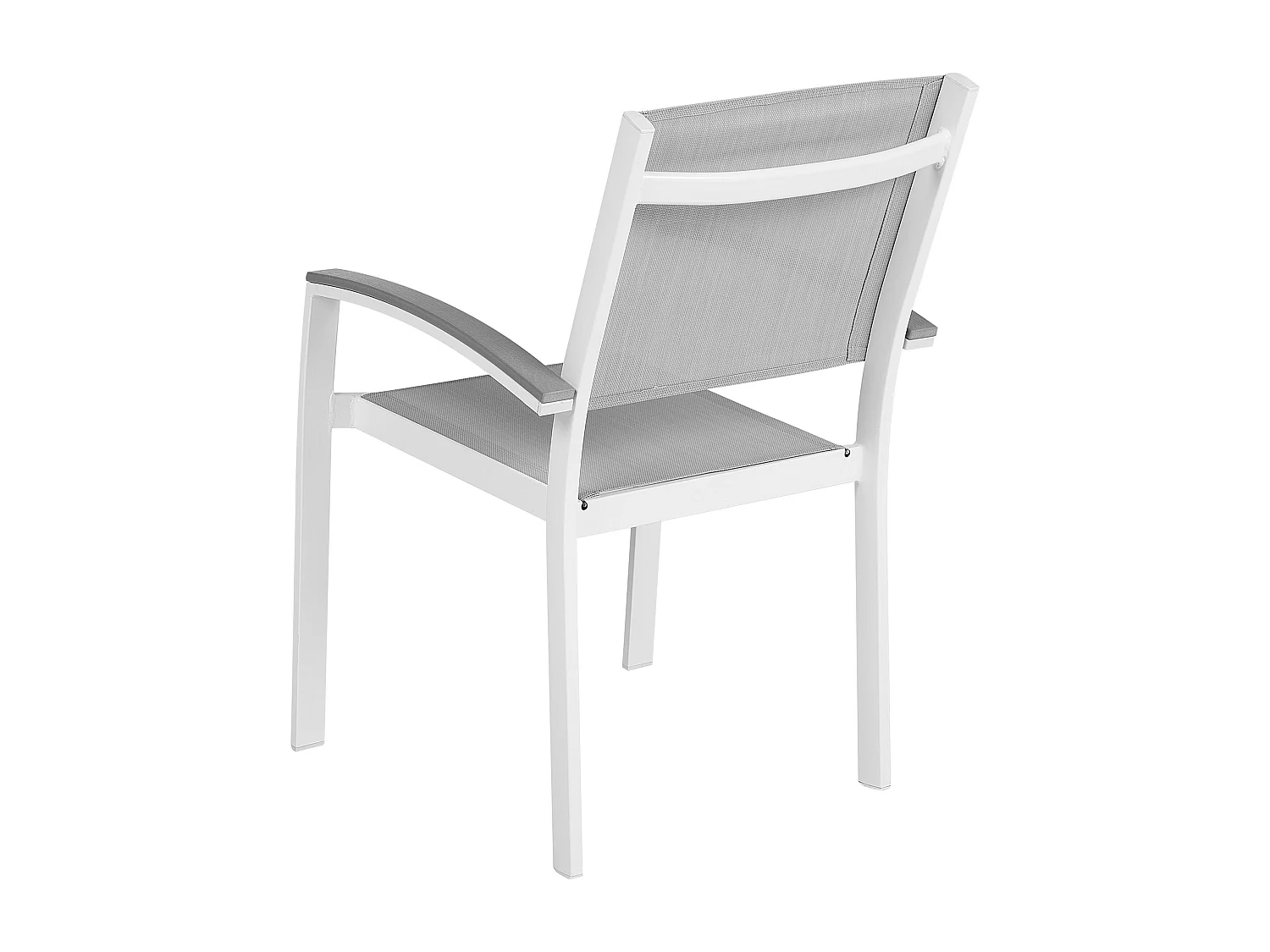 Conjunto de 2 cadeiras de jardim PERETA Metal Cinzento