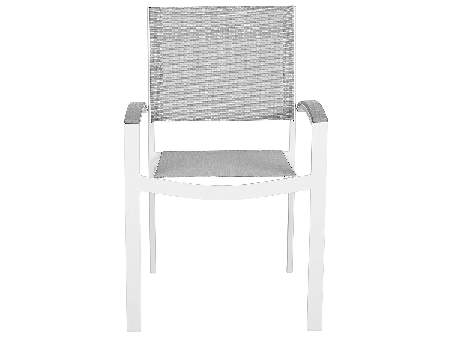 Set van 2 tuinstoelen PERETA Metaal Grijs