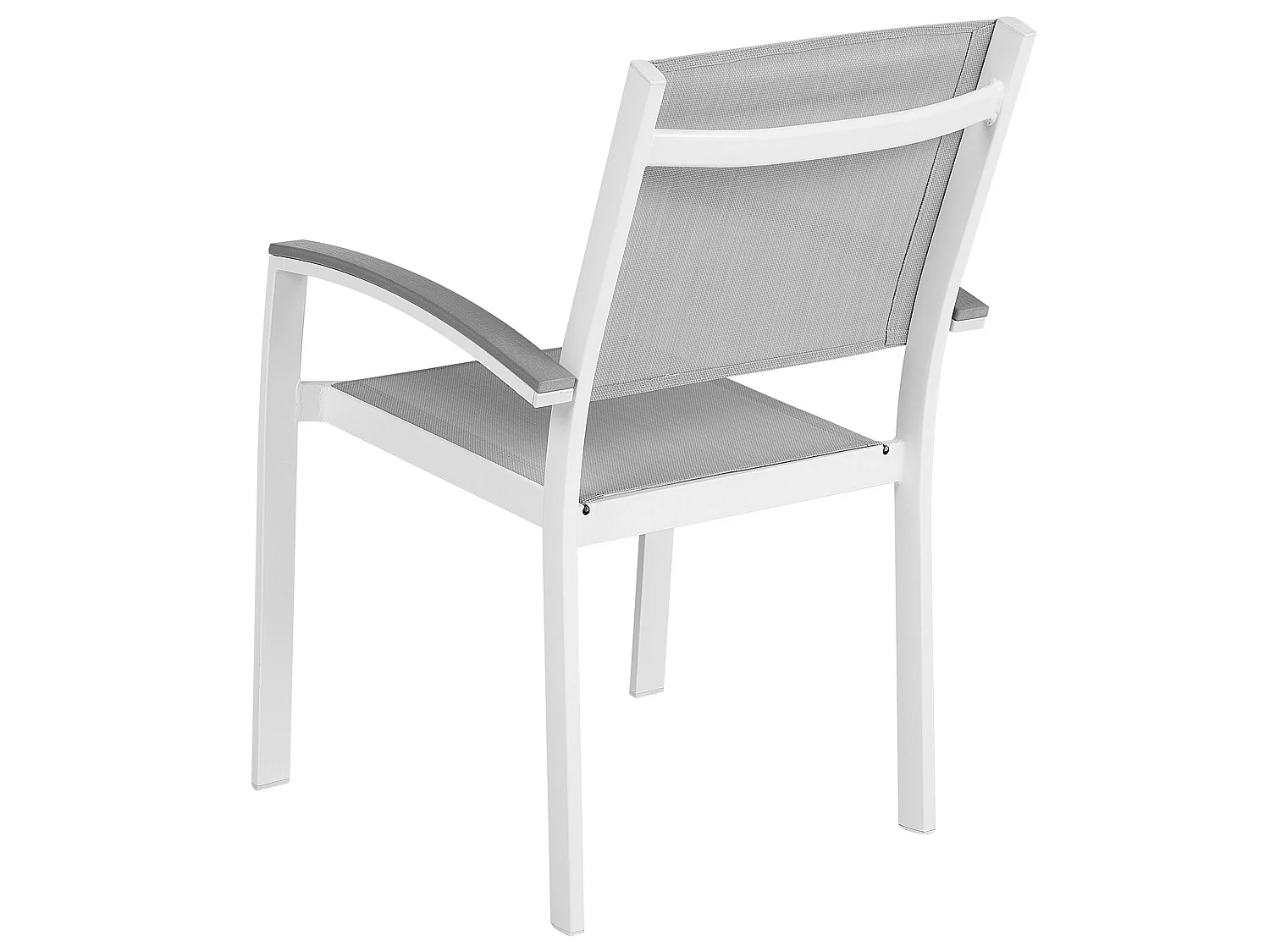 Set van 2 tuinstoelen PERETA Metaal Grijs