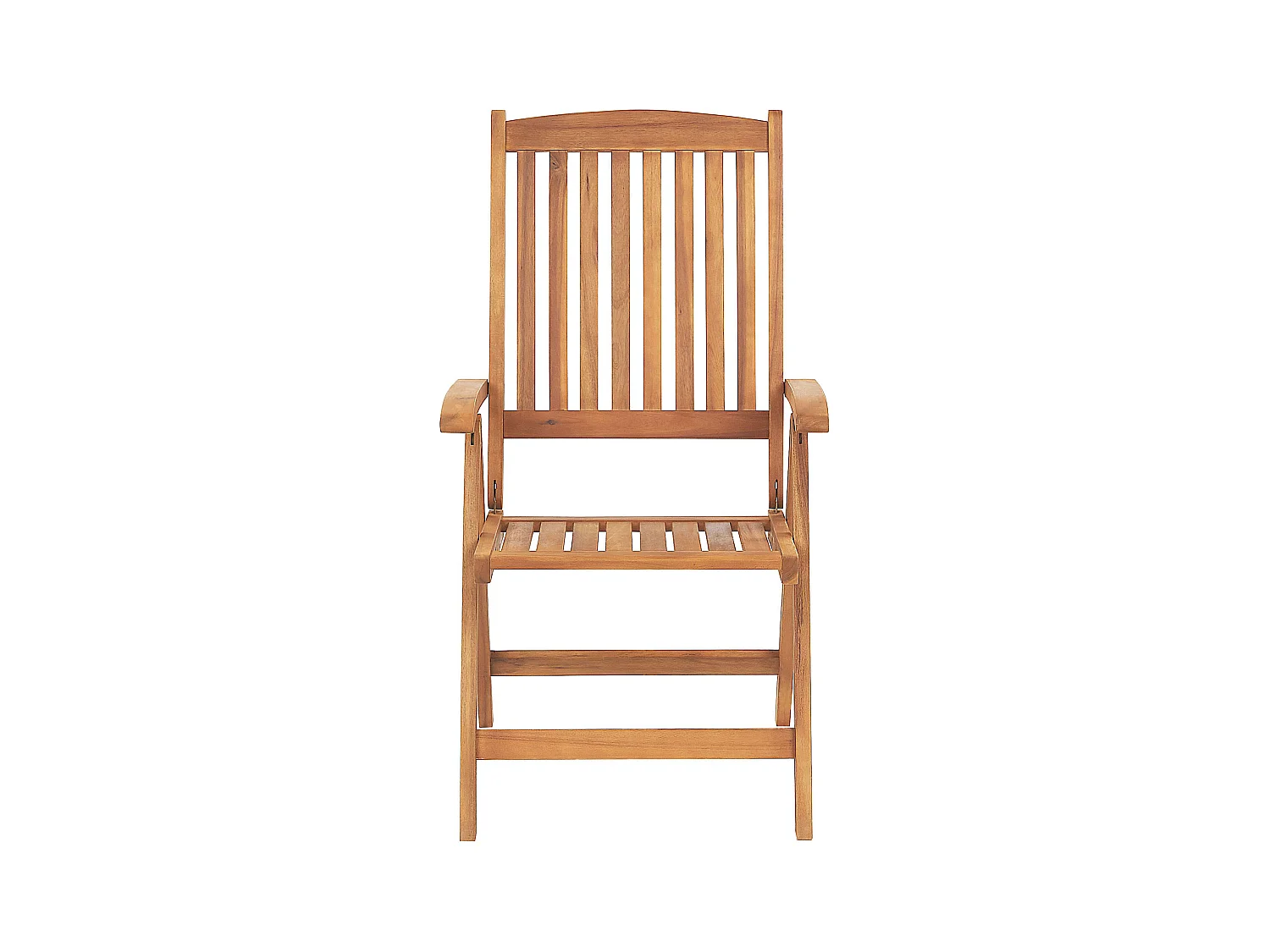 Lot de 2 chaises de jardin JAVA Acacia Marron clair