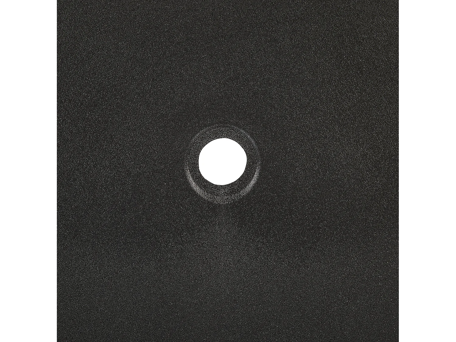 Esszimmerstuhl 4er Set Schwarz Kunststoff Modern Innen- und Außenbereich Vieste