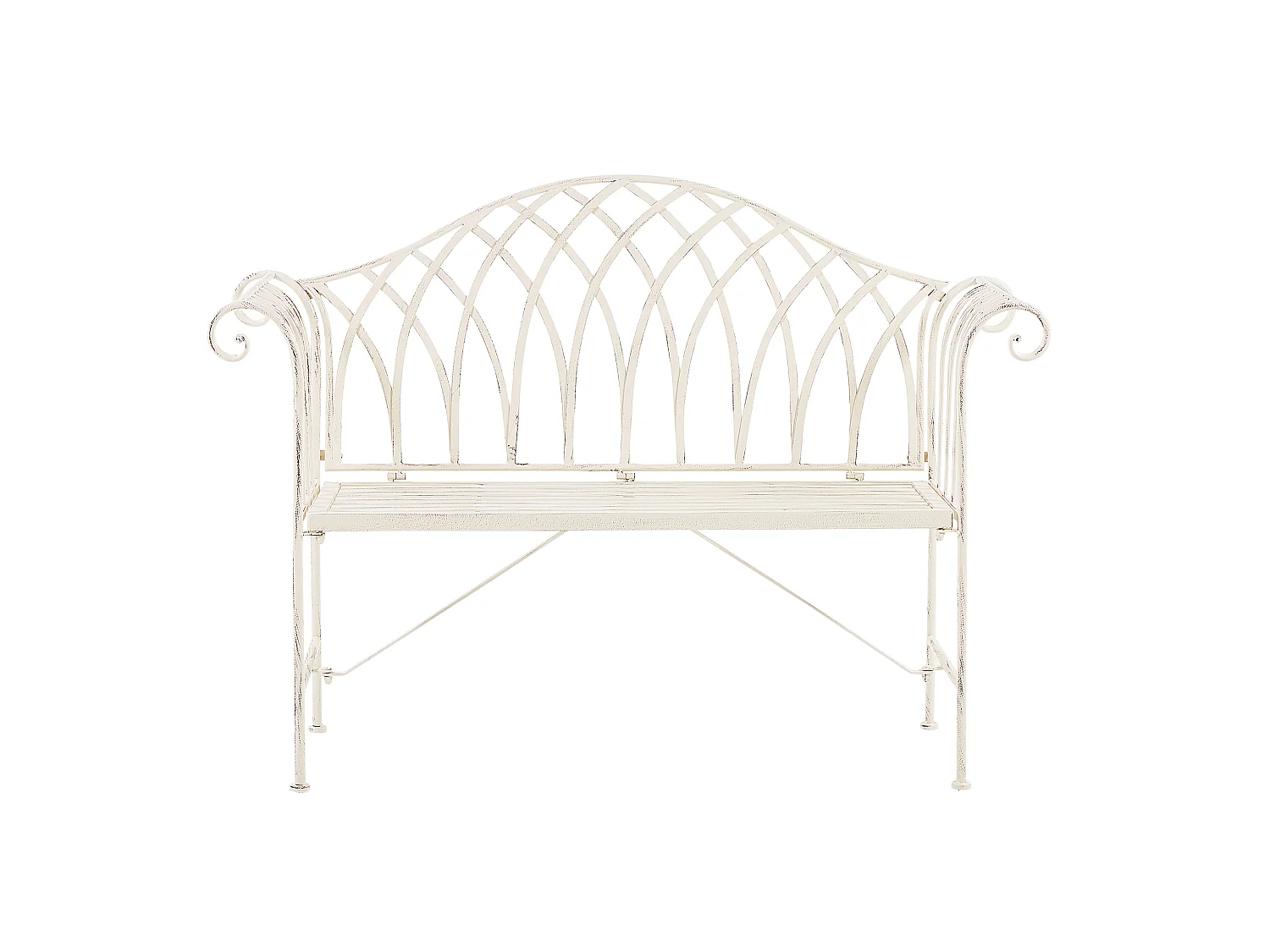 Tuinbank MILAZZO 130 cm Metaal Wit