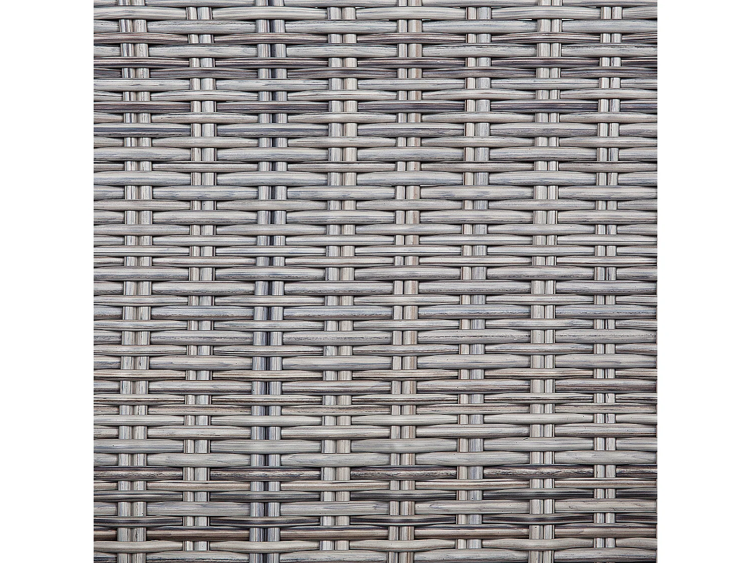 Zestaw 2 krzeseł ogrodowych z poduszkami CASCAIS Technorattan Szary