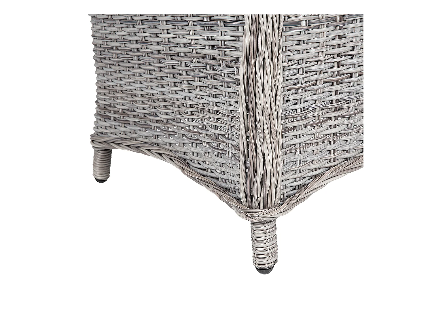 Lot de 2 chaises de jardin avec coussins CASCAIS Gris