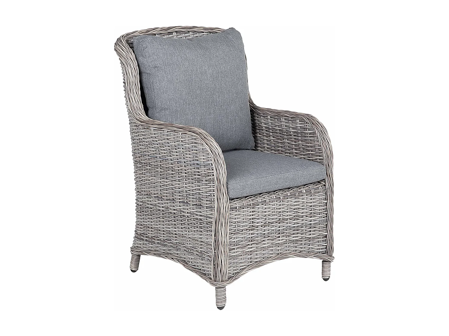 Set van 2 stoelen met zitkussen CASCAIS Grijs