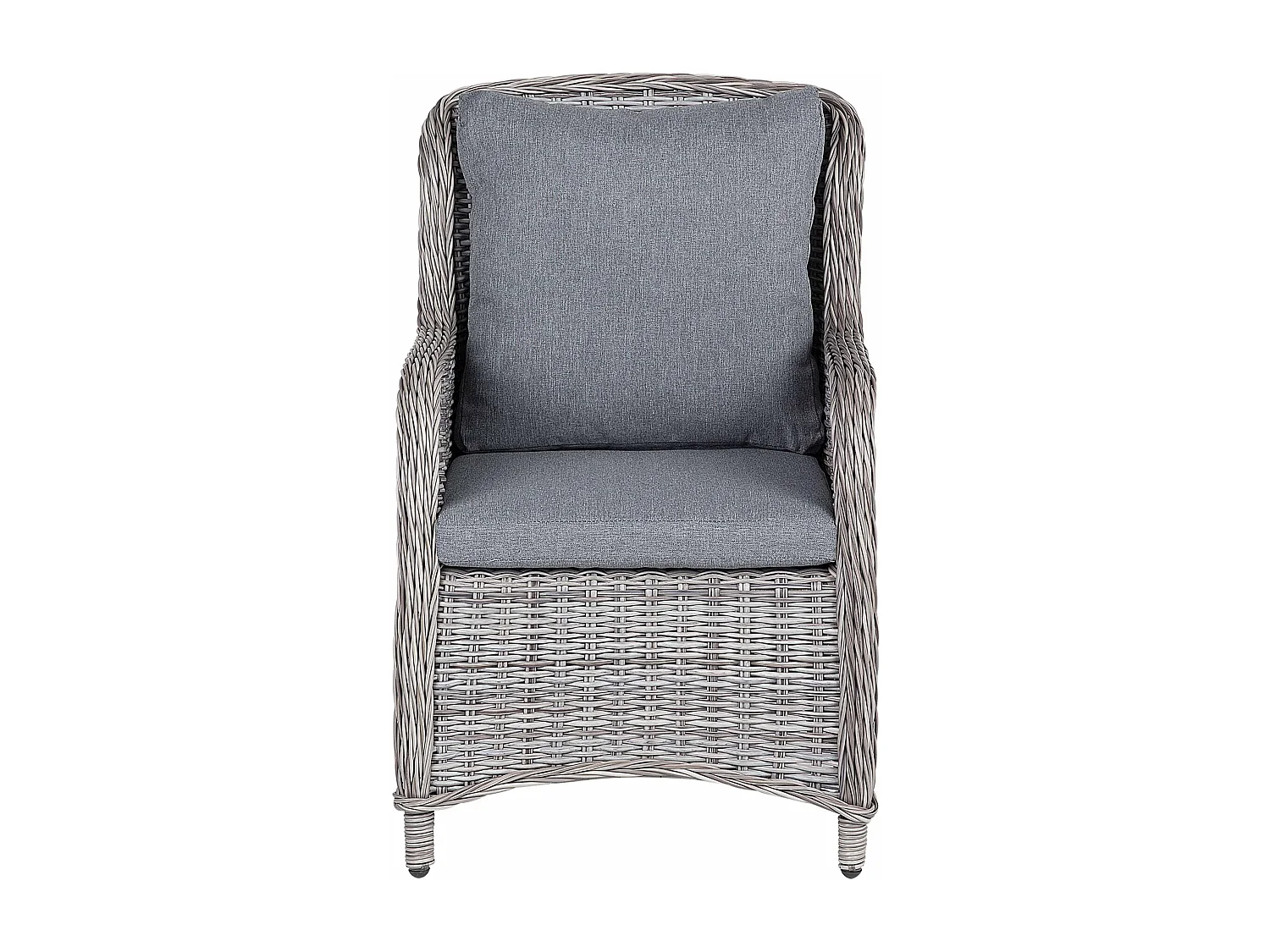 Set van 2 stoelen met zitkussen CASCAIS Grijs