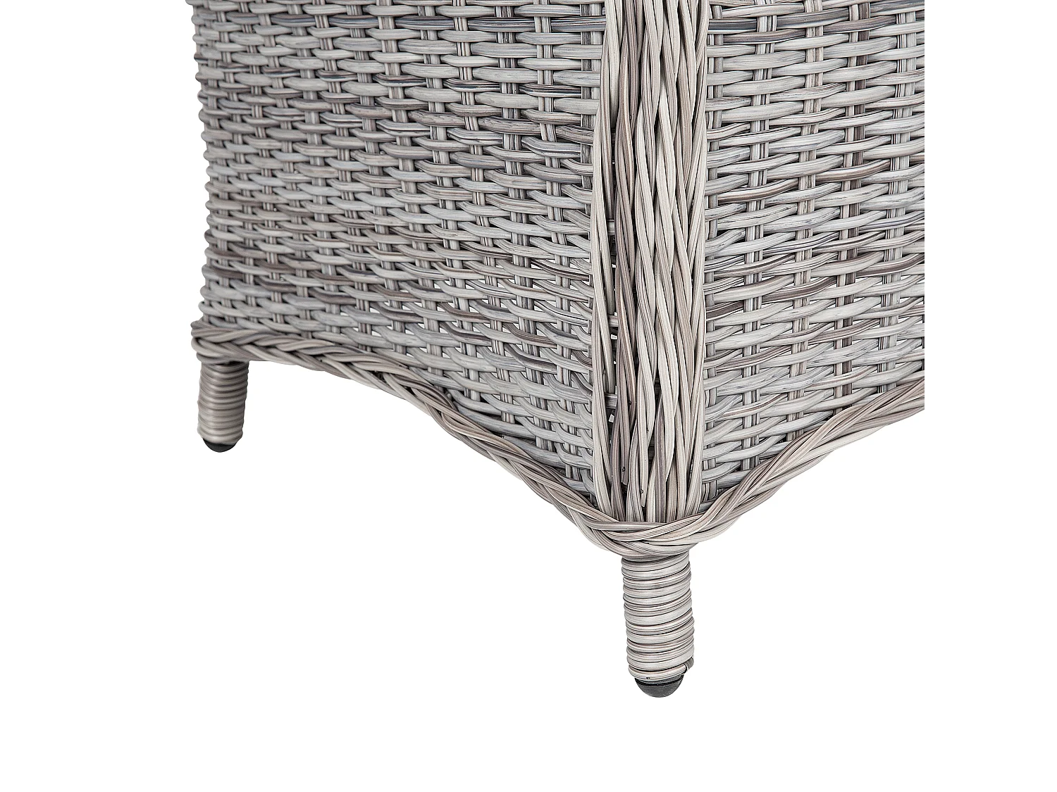 Lot de 2 chaises de jardin avec coussins CASCAIS Gris