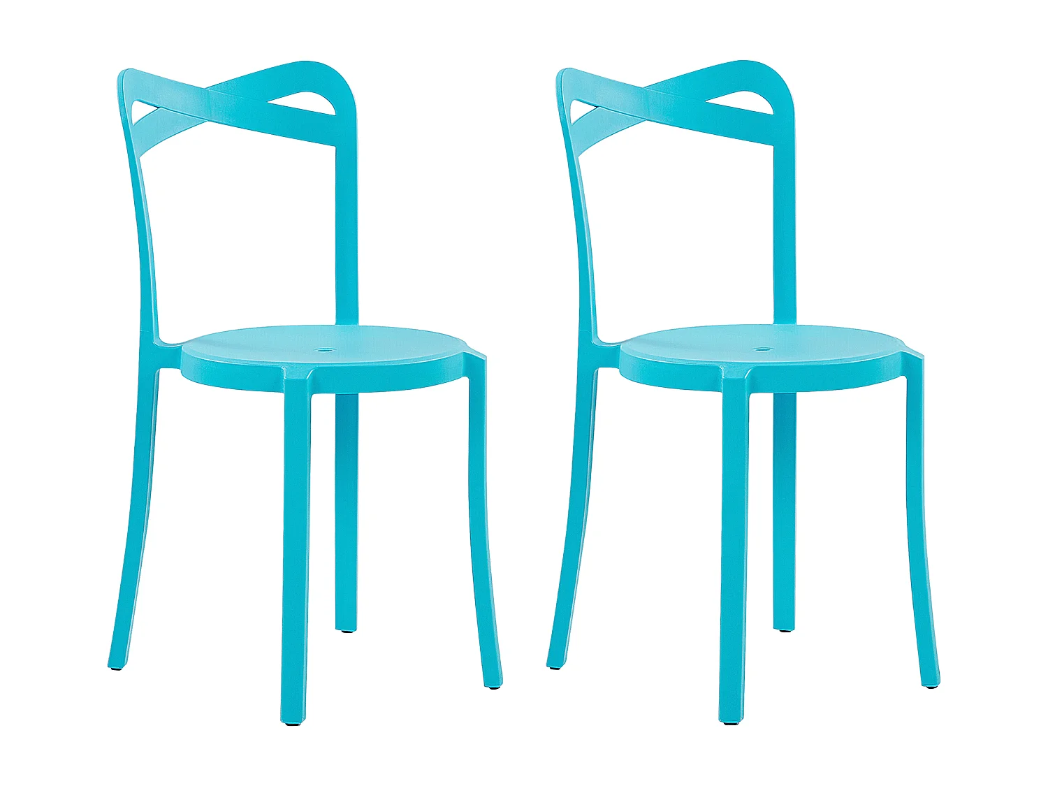 Conjunto de 2 sillas de jardín CAMOGLI Turquesa