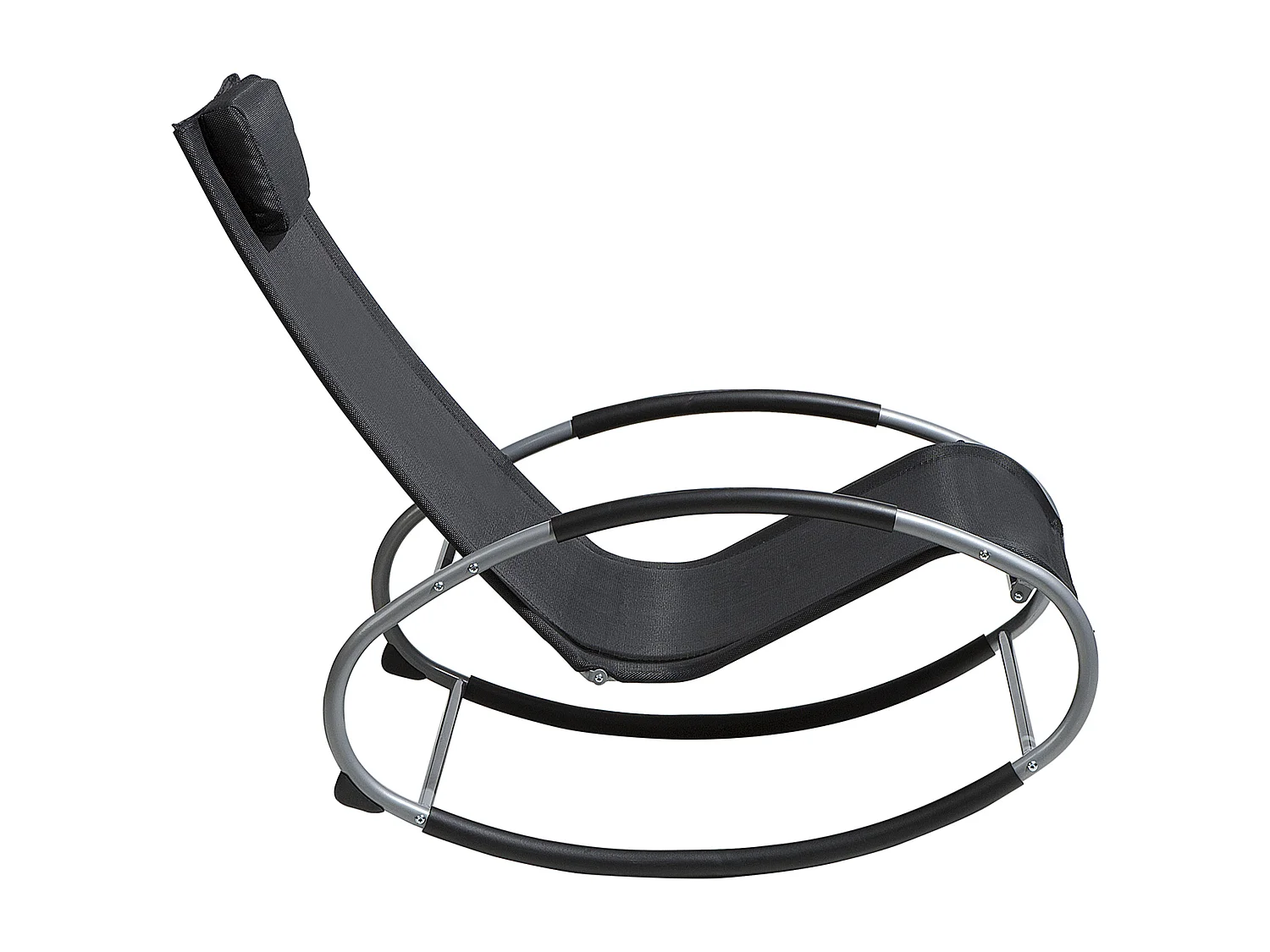 Transat à bascule CAMPO Tissu Noir