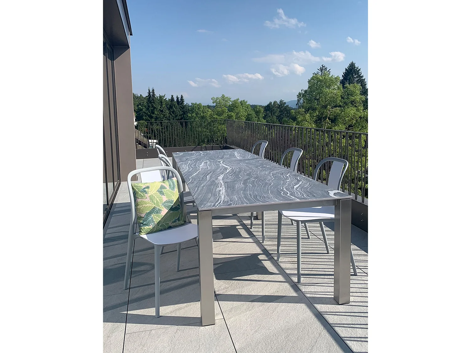 Set van 4 tuinstoelen SPEZIA Wit