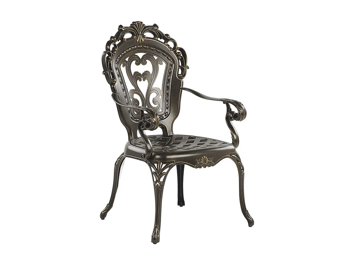 Lot de 2 chaises de jardin avec coussins SAPRI Métal Marron foncé