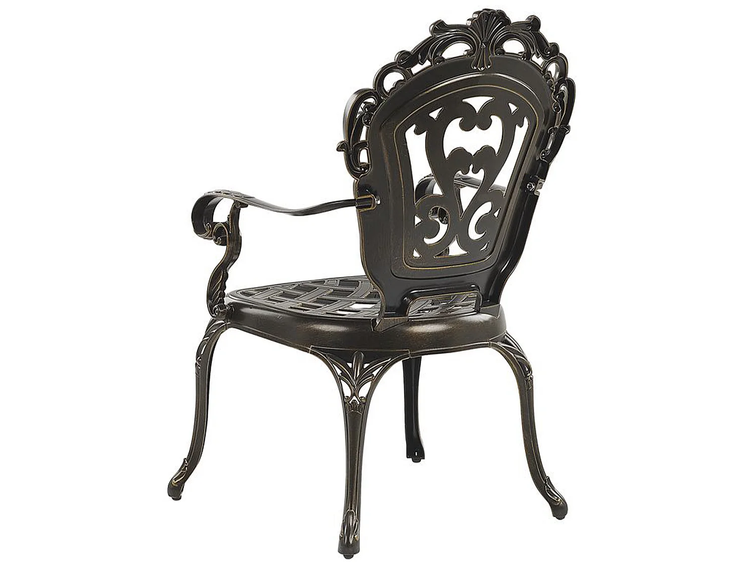 Set di 2 sedie da giardino con cuscini SAPRI Metallo Marrone scuro