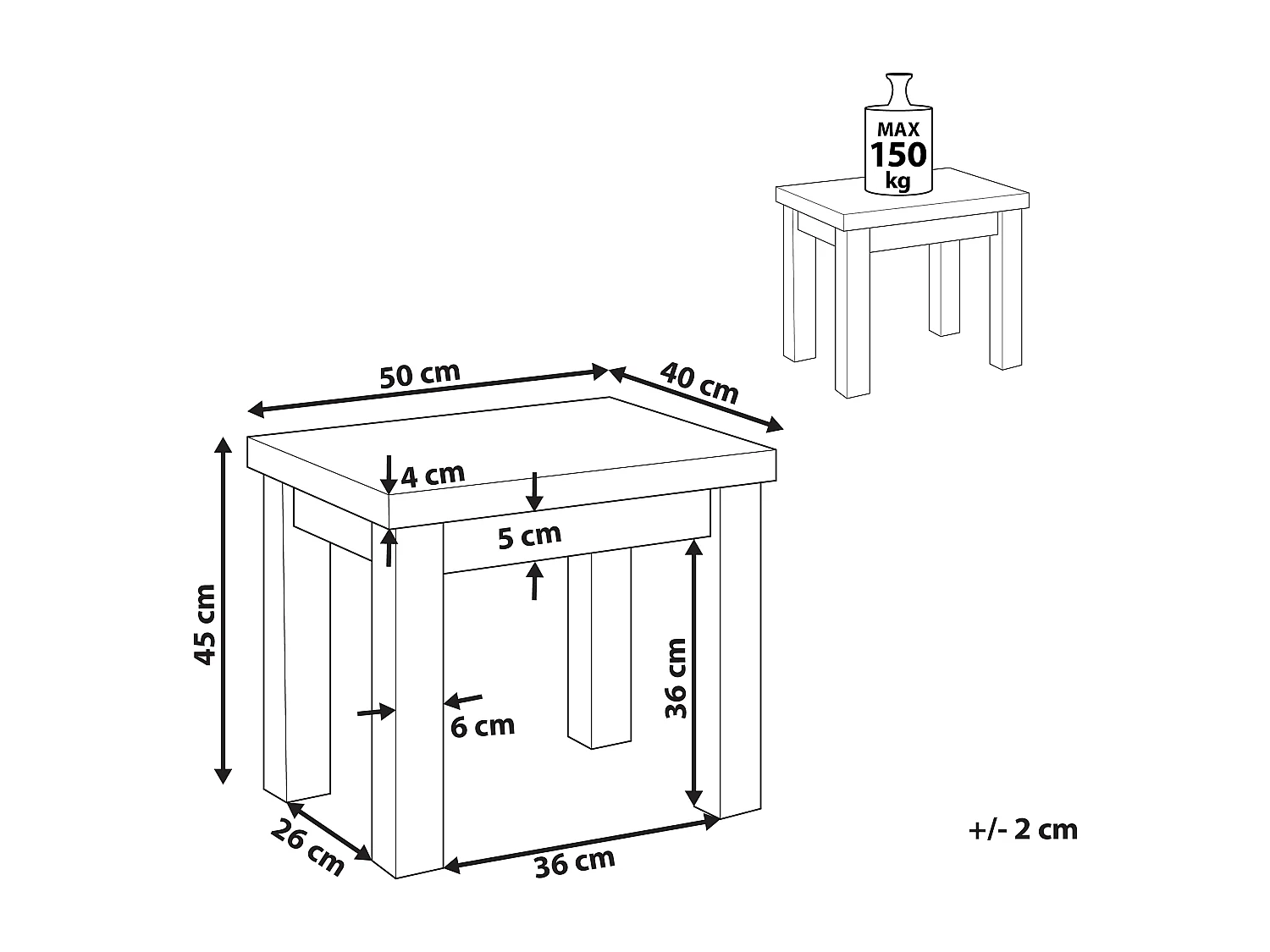 Chaise de jardin OSTUNI Béton Gris