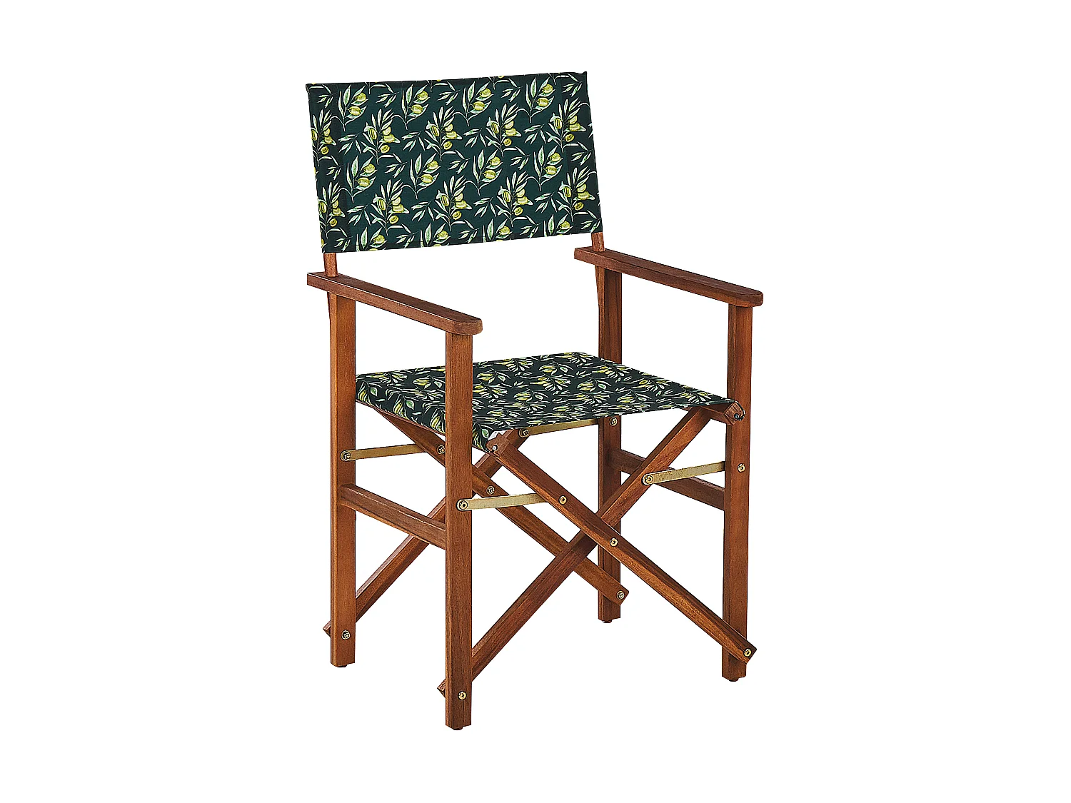 Lot de 2 chaises de jardin CINE Acacia Vert foncé
