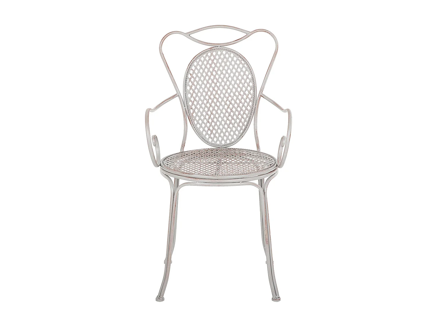 Conjunto de 2 cadeiras de jardim CILENTO Metal Cinzento