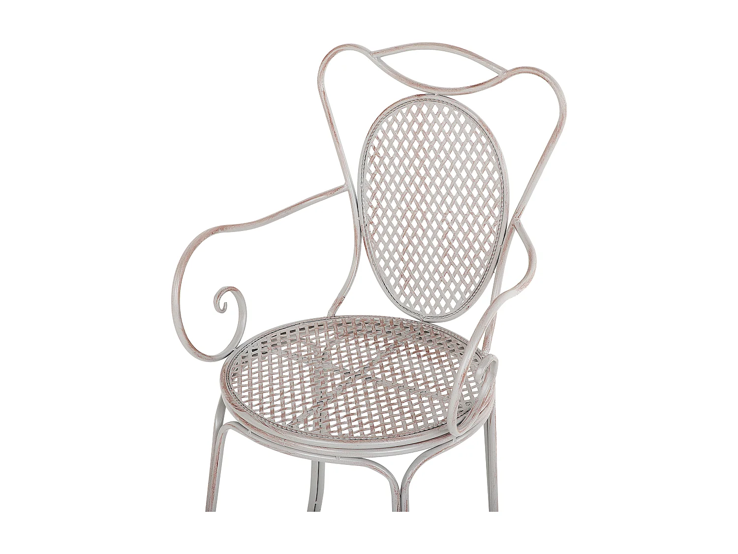 Lot de 2 chaises de jardin CILENTO Métal Gris
