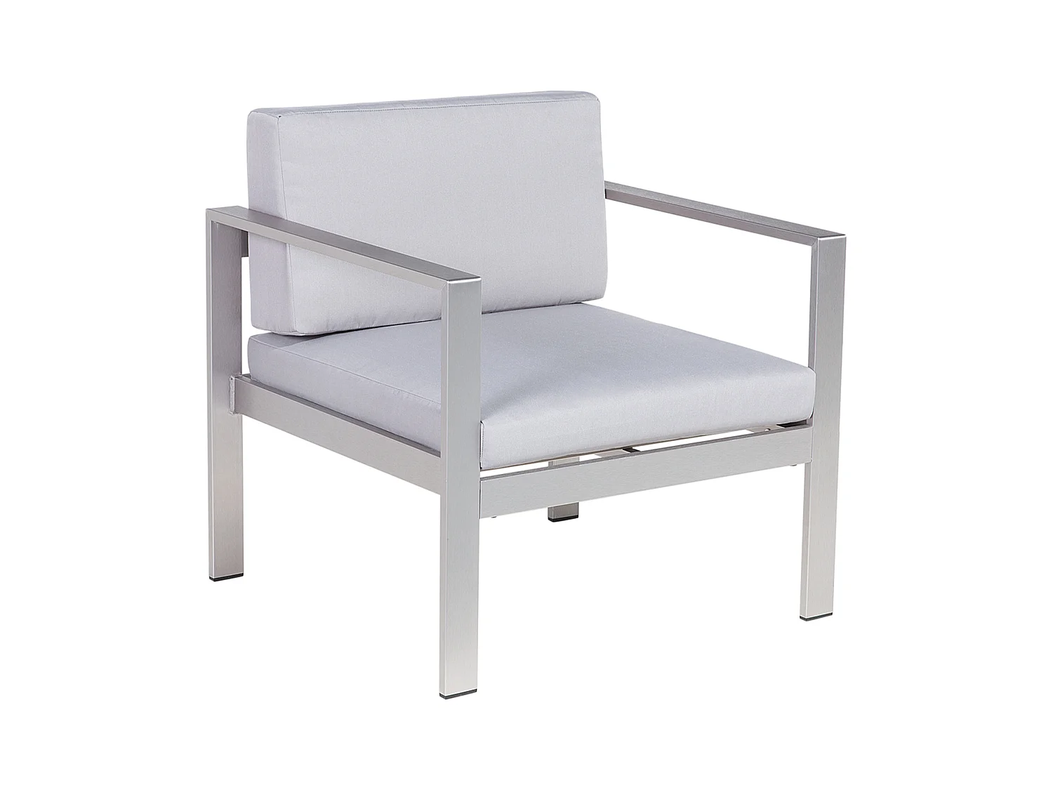 Fauteuil de jardin SALERNO Métal Gris clair