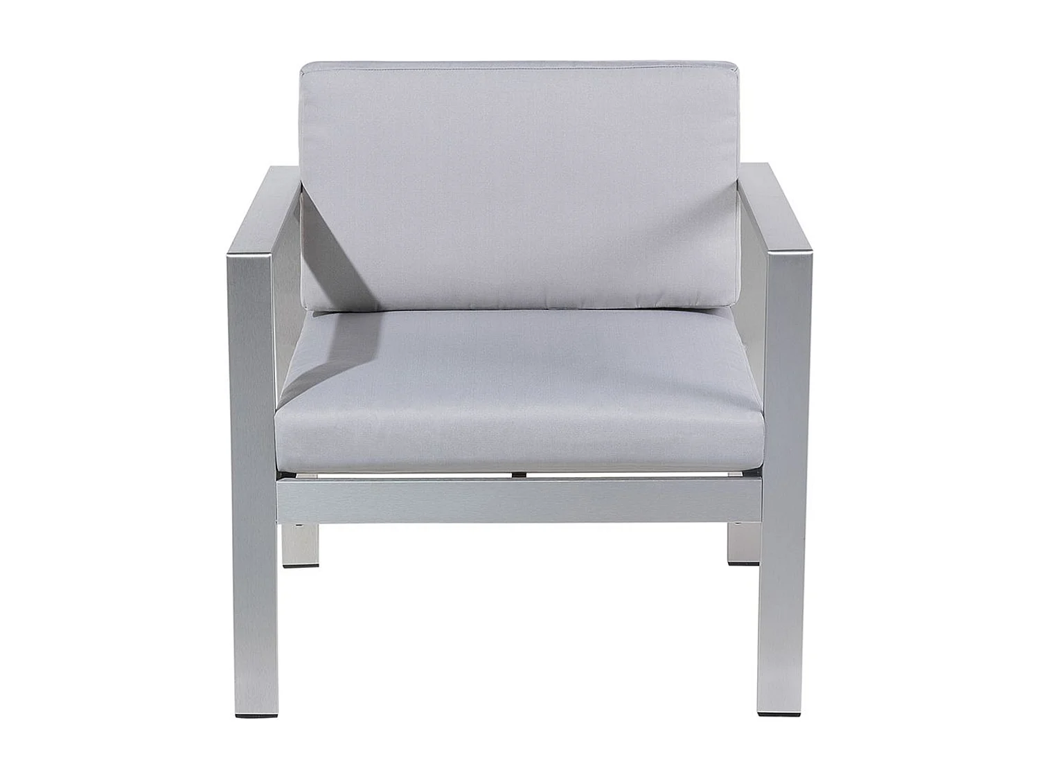 Fauteuil de jardin SALERNO Métal Gris clair